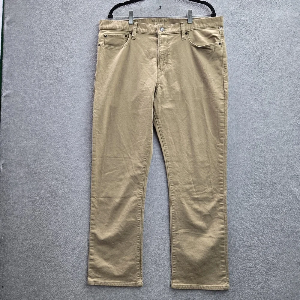 Banana Republic‎ Men Jeans 36X30 Brown Pants Khakis Twill Travel Jean